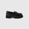 Moccasins in imitation leather