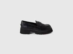 Moccasins in imitation leather