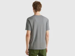 Mouse gray t-shirt in slub cotton