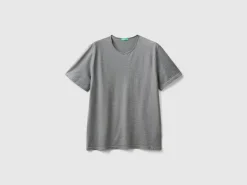 Mouse gray t-shirt in slub cotton