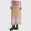Multicolor knit skirt