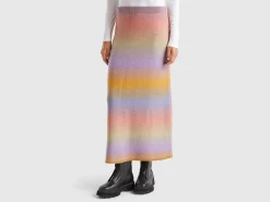 Multicolor knit skirt