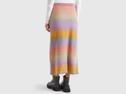 Multicolor knit skirt