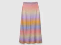 Multicolor knit skirt