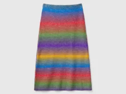 Multicolor knit skirt
