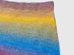Multicolor knit skirt