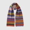 Multicolor scarf in wool blend