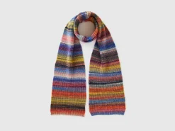 Multicolor scarf in wool blend