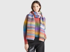 Multicolor scarf in wool blend