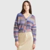 Multicolor striped cardigan