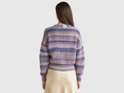 Multicolor striped cardigan