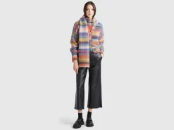 Multicolor striped cardigan