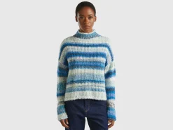 Multicolor sweater in wool blend