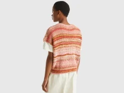Multicolor vest in wool blend