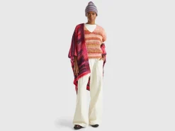 Multicolor vest in wool blend