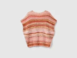Multicolor vest in wool blend