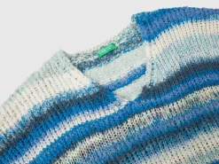 Multicolor vest in wool blend