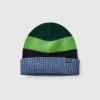 Multicolored striped hat