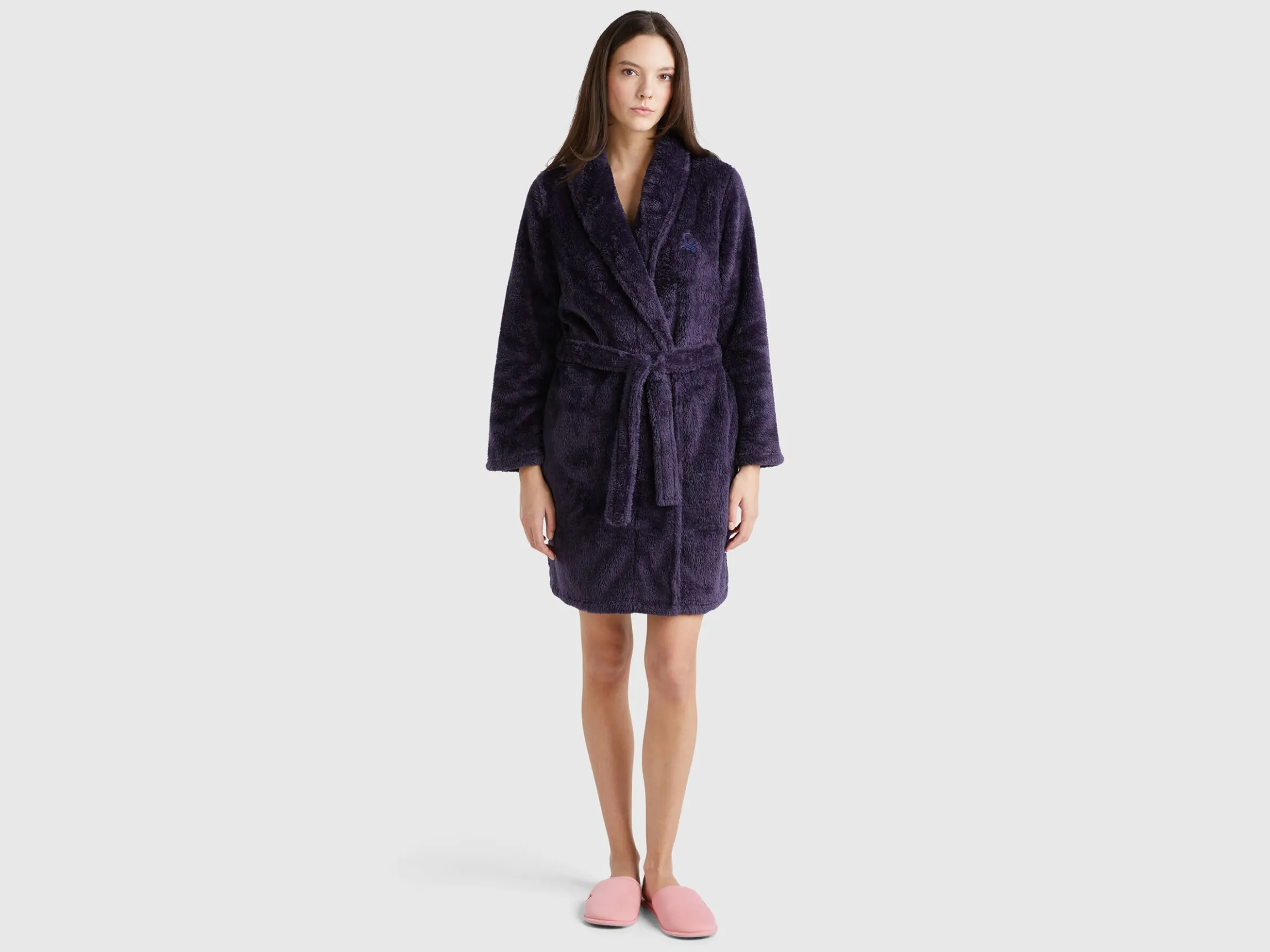 Nightgown in faux fur