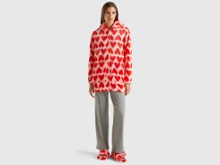 Nightgown with heart print