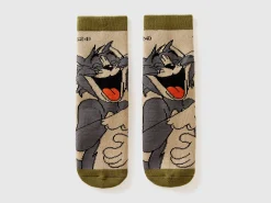 Non-slip Tom & Jerry socks