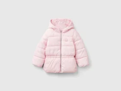 Nylon jacket with hood