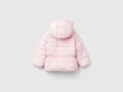 Nylon jacket with hood