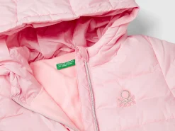 Nylon jacket with hood