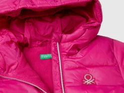Nylon jacket with hood