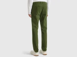 Olive green slim fit chinos