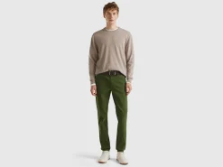 Olive green slim fit chinos