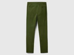 Olive green slim fit chinos