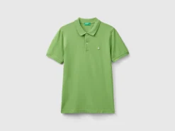 Olive green slim fit polo