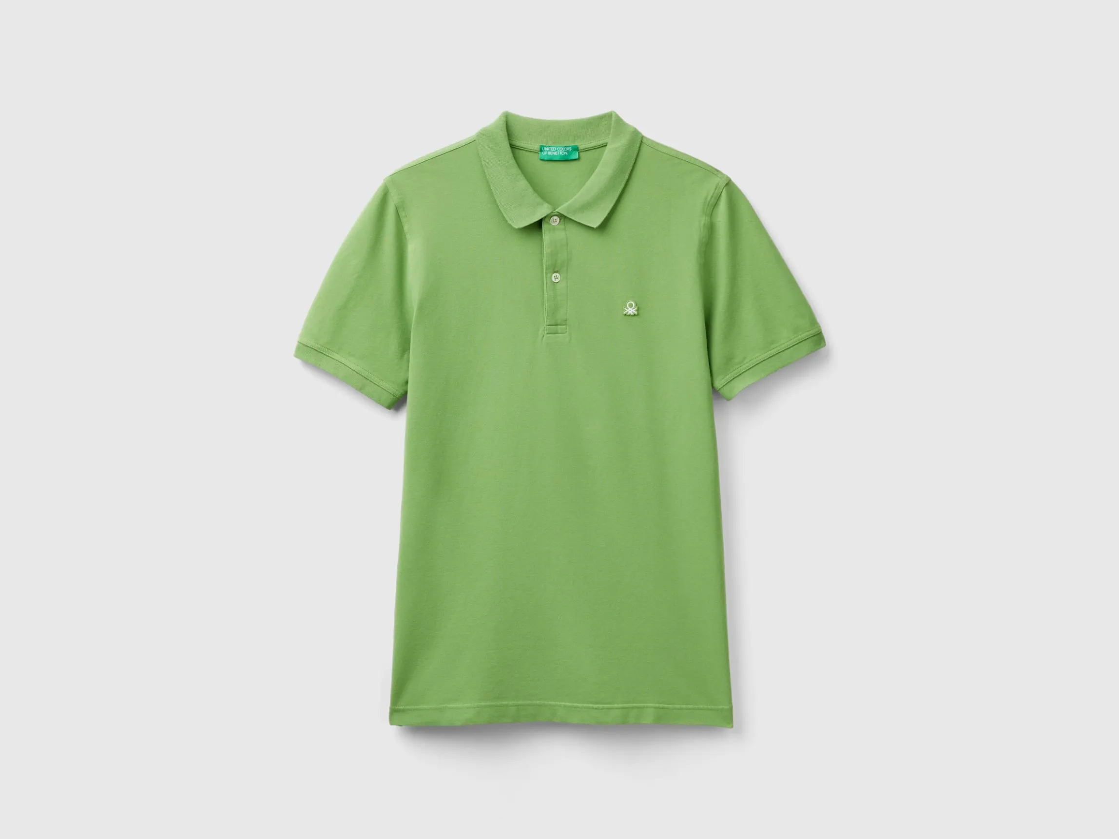 Olive green slim fit polo