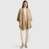 Open knit cape