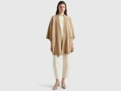 Open knit cape