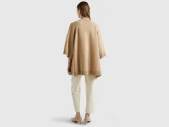 Open knit cape