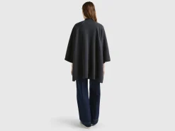 Open knit cape