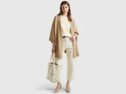 Open knit cape