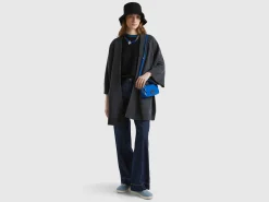 Open knit cape
