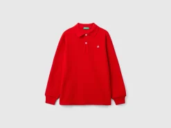 100% organic cotton long sleeve polo