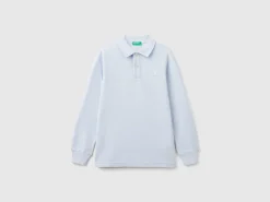 100% organic cotton long sleeve polo