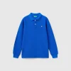 100% organic cotton long sleeve polo