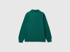 100% organic cotton long sleeve polo