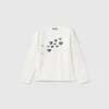 Organic cotton t-shirt with sequins
