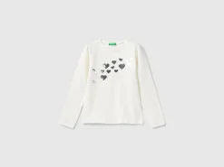 Organic cotton t-shirt with sequins