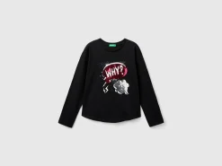 Organic cotton t-shirt with sequins