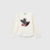 Organic cotton t-shirt with sequins