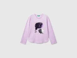 Organic cotton t-shirt with sequins