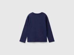 Organic cotton t-shirt with glittery print